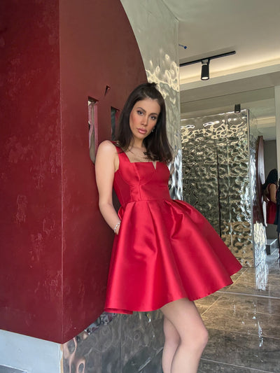 GRACE elbise kırmızı